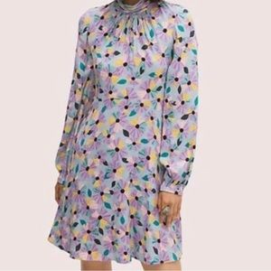 Kate Spade dress Women's size 10 Floral Smocked dress Moonglow